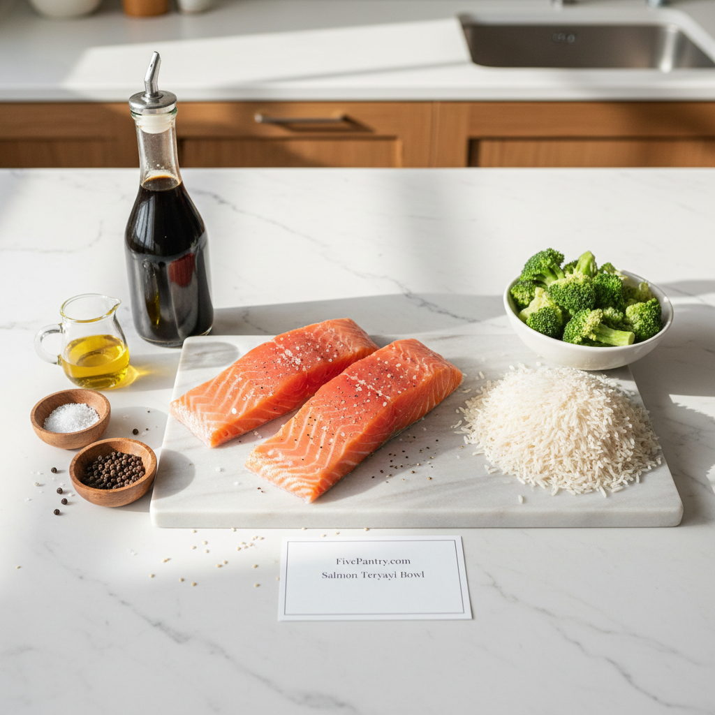 Salmon Teriyaki Bowl ingredients