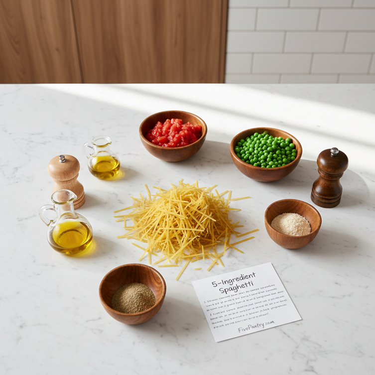 5 ingredient spaghetti ingredients